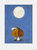 Sam Toft A Moon To Call Their Own Print (Blue/White/Brown) (40cm x 30cm) (40cm x 30cm) - Blue/White/Brown