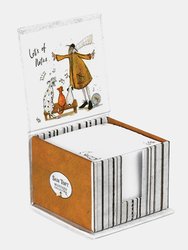 Sam Toft Lots Of Notes Memo Block (Ivory/Brown/Black) (One Size)