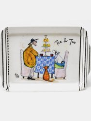 Sam Toft Tea for Two Scatter Tray (White) (One Size) - White