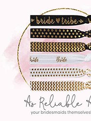 11 Piece Set Of Bride And Bride Tribe Hair Ties