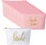 11 Piece Set of Canvas Makeup Bags - Pink