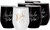 11 Piece Set of Stainless Steel Tumblers - Black