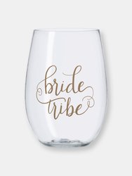 16 oz. Bride Tribe Durable Plastic Stemless Wine Cups