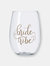 16 oz. Bride Tribe Durable Plastic Stemless Wine Cups