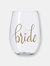 16 oz. Bride Tribe Durable Plastic Stemless Wine Cups