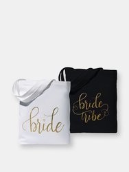 Black Bride Tribe Canvas Beach Tote Bag