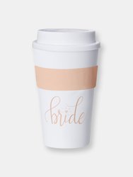 Bride 12 oz. Coffee Tumbler - White/Blush