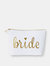 Bride Canvas Makeup Bag - Champagne Logo