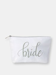 Bride Canvas Makeup Bag - Champagne Logo