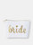 Bride Canvas Makeup Bag - Heart Logo - White