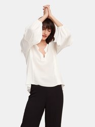 The Mieko Silk Blend Blouse 