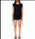 Black Side Tie Dress In Black - Black