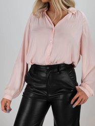 Casually Cute Sateen Blouse