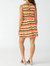 Clothing Summer Crochet Mini Dress In Citrus Stripe