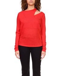 Date Night Knit Top - Rouge