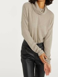 Find Me Lounging Tunic Pullover - Heather Truffle