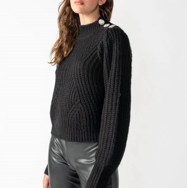 Gemstone Sweater - Black