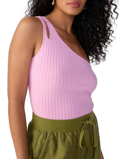 Sanctuary Clothing One Shoulder Rib Tank - Pink product