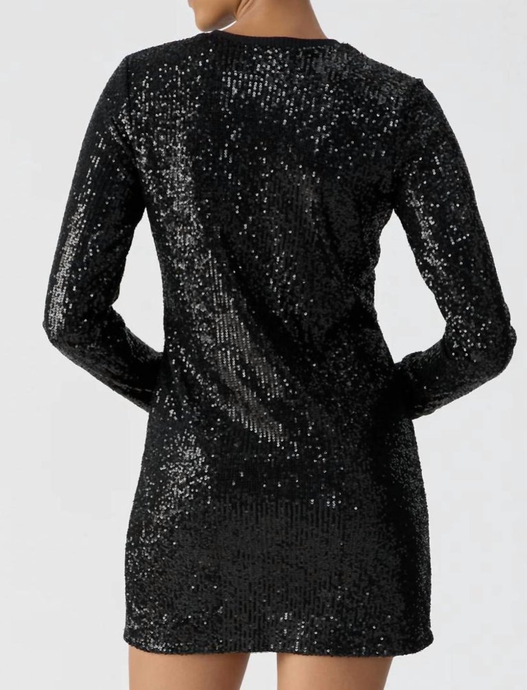 Sparkle Here Dress Black