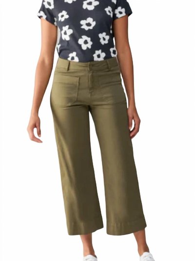 Sanctuary Clothing Standard Rise Wide Leg Cropped Pant In Burnt Olive product