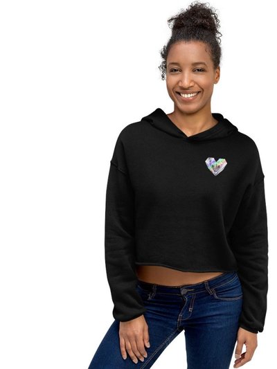 S&B Crop Top Diamond Heart Sweatshirt Hoodie product