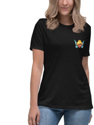 Fairy Heart Casual T-Shirt For Women - Black