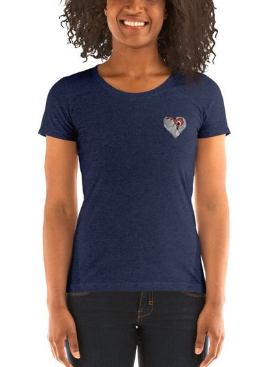 S&B Short Sleeve Heart Broke Heart T-Shirt For Women product