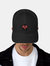 Trucker Lucky Heart Cap - Black