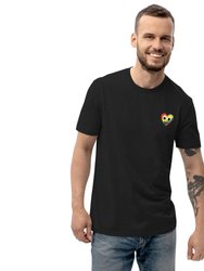 Unisex Recycled Pride Heart T-shirt - Black