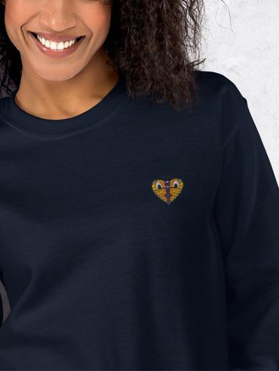S&B Unisex Round Neck Butterfly Heart Sweatshirt product