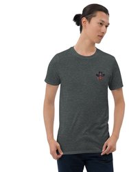 Unisex Short Sleeve Death Heart T-shirt - Charcoal Grey