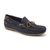 Andres Navy Driving Moccasin Shoes - Navy