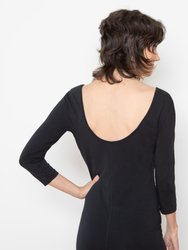 Diana Organic Cotton Ballet Neckline Dress