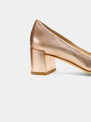 Cortina Mules - Metallic Gold