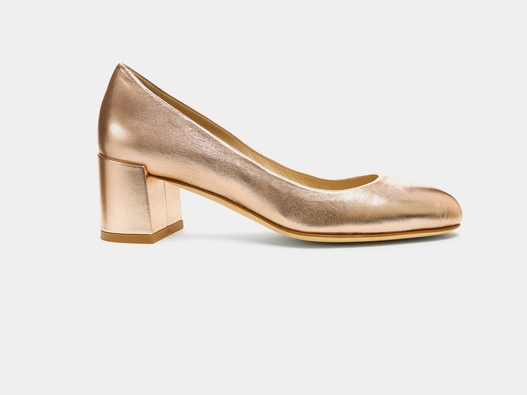 Cortina Mules - Metallic Gold