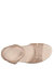 Duo Quarter Snap Sandal - Double Wide In Natural