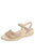 Duo Quarter Snap Sandal - Double Wide In Natural