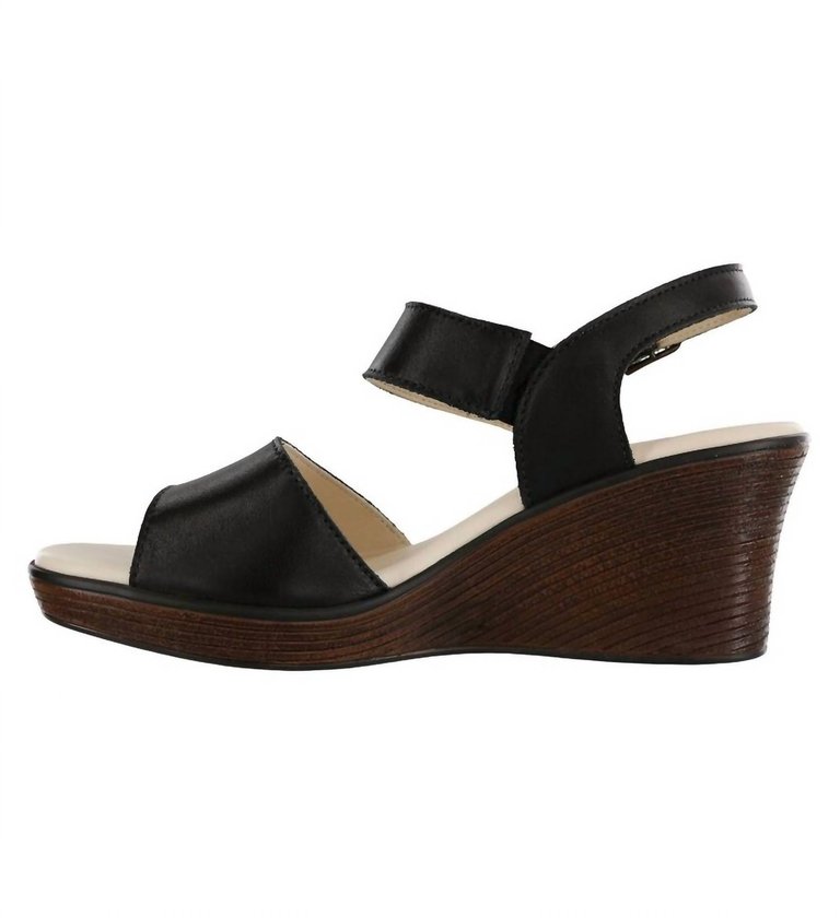 Heather Sandal - Medium In Black