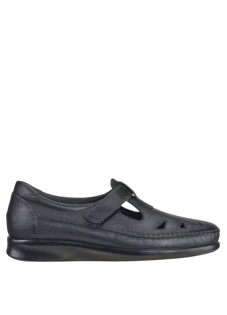 Roamer Slip On Loafer - Medium In Black - Black