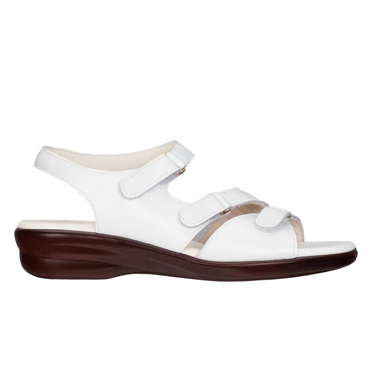 Tabby Sandal - Slim In White - White