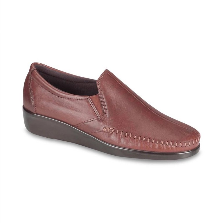 Women's Dream Slip On Loafer - Wide In Brown - Brown