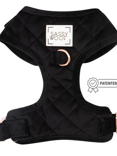 Sassy Woof Adjustable Harness - I Do, Too - Black product