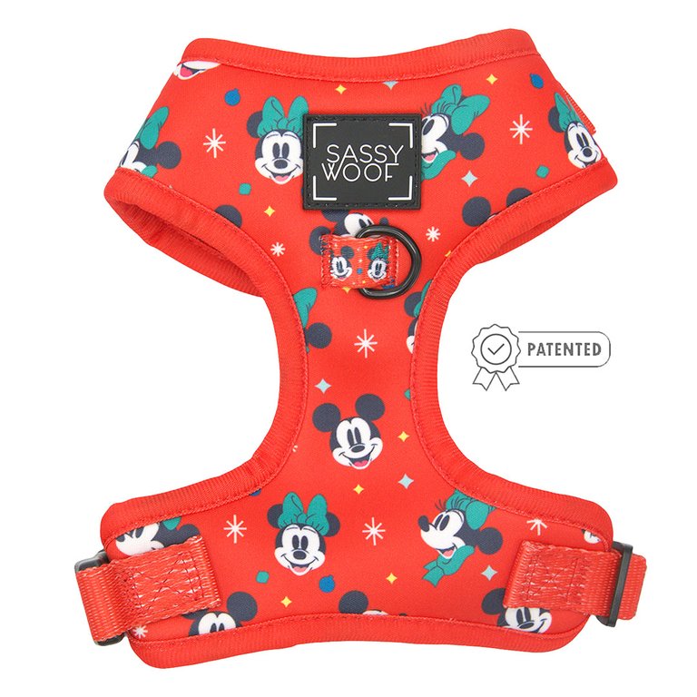 Dog Adjustable Harness - Disney Holiday Collection - Disney Holiday Collection