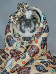 Dog Blanket - It's a Pug's Life