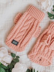 Dog Cable Knit Sweater - Pink - Pink