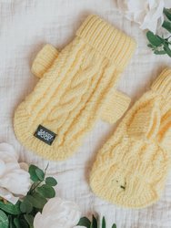 Dog Cable Knit Sweater - Yellow - Yellow