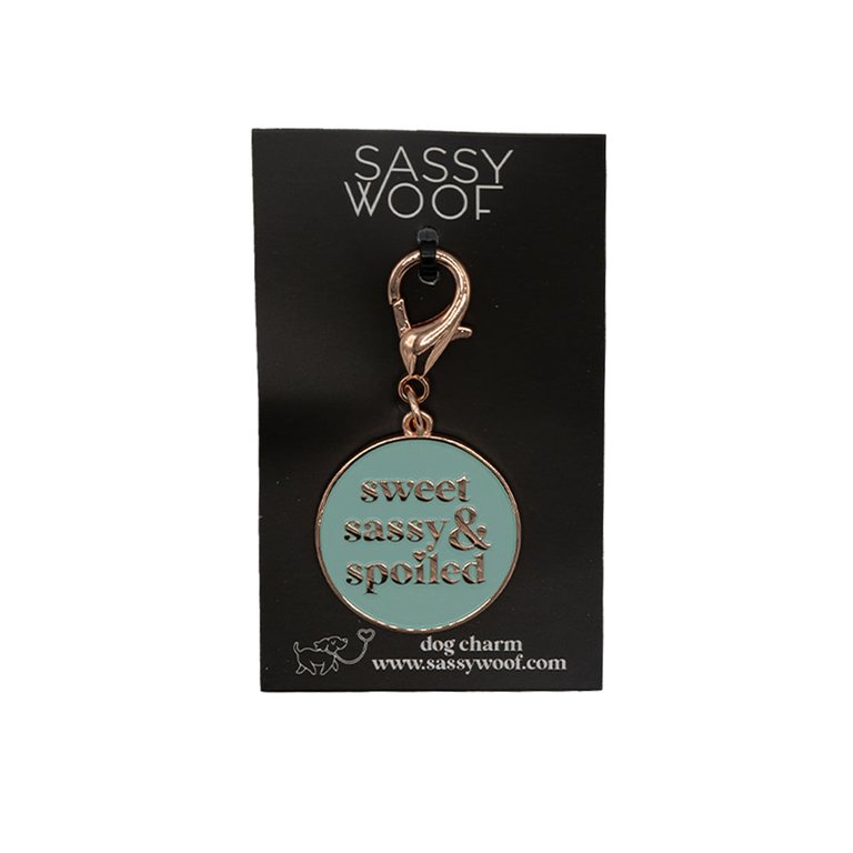 Dog Collar Tag - Sweet, Sassy, and Spoiled