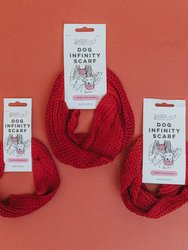 Dog Infinity Scarf - Red - Red