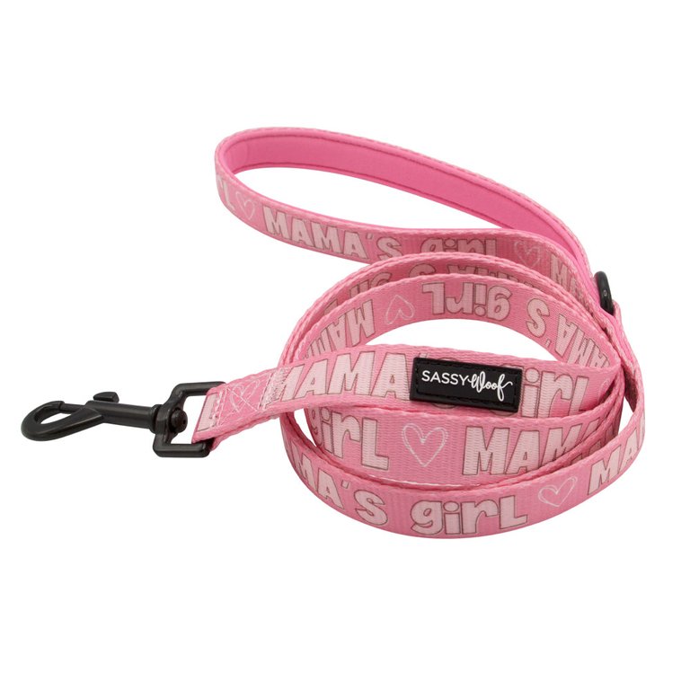 Dog Leash - Mama's Girl - Pink