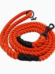 Dog Rope Leash - Neon Orange